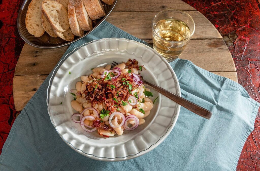 Rollbohnensalat